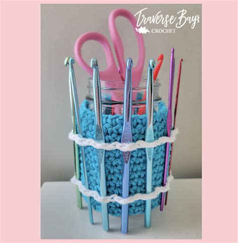 Ravelry Hook Jar Organizer Pattern By Laura Brian