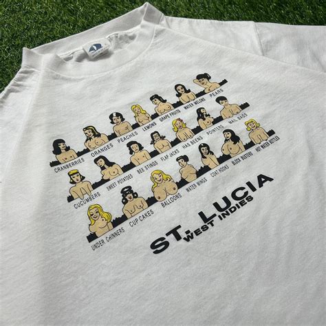 Vintage S Boob Types Pinup Girl Comedy Humor Art Depop