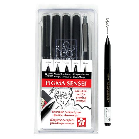 Buy Sakura Pigma Sensei Manga Drawing Kit Archival Black Ink Pens