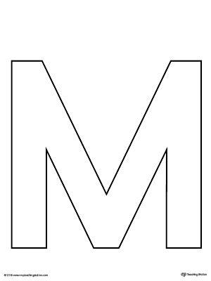 Free Printable Letter M Template | Onvacationswall.com