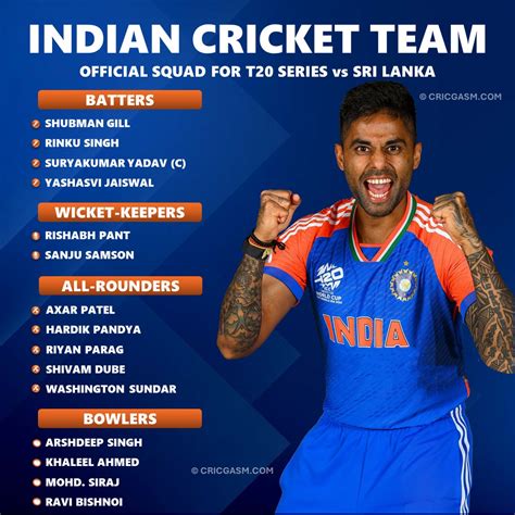 India Vs Sri Lanka Odi And T Squad Check Official List