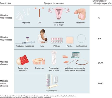 M Todos Anticonceptivos Y Esterilizaci N Williams Ginecolog A E