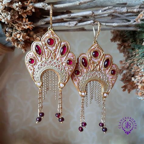 Earrings Made In The Style Of Russian Traditional Headwear | Russian ...