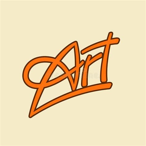 Art Sign Card Logo Poster Design Vector Stock Vector Illustration