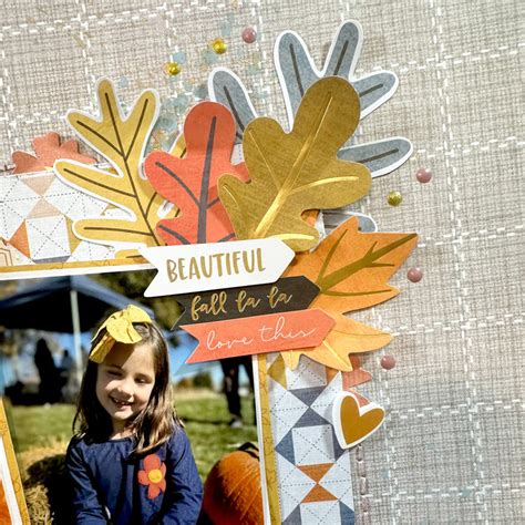 Hello Fall Layout Project Idea Scrapbook