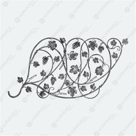 27313 - Üzüm Dalları ve PanelleriSize : Ø16-14-12mm-800x1200mm