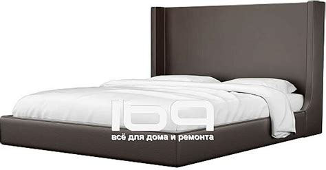 Кровать интерьерная Ларго Экокожа Коричневый 160х200 - Купить в Москве ...