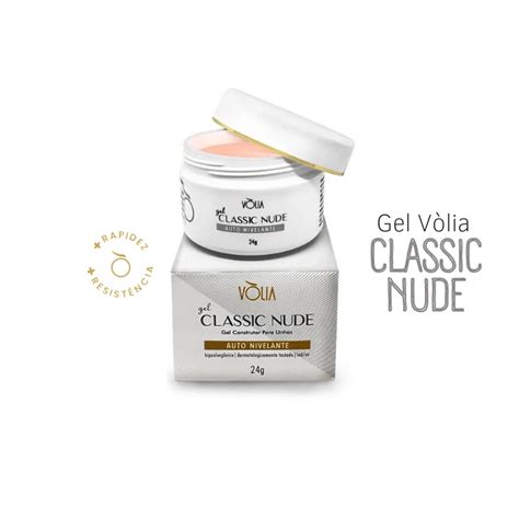 Gel Alongamento Nail Volia Classic Nude 24g Allungare Distribuidora Nail