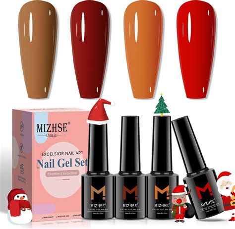 Amazon MEET ACROSS Neon Gel Nail Polish Set Pcs Fluorescent Orange Yellow Green Blue Hot