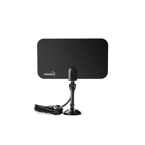 Viewtv Flat Hd Digital Indoor Tv Antenna Miles Range Black A