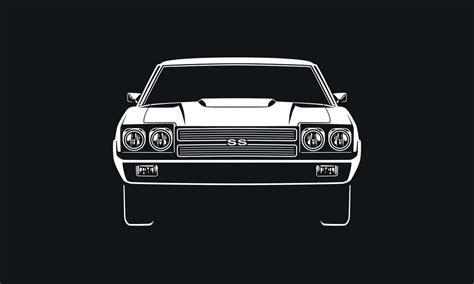 Chevrolet Chevelle Ss 1968 Svg Dxf Clipart Vector Clip Art Etsy