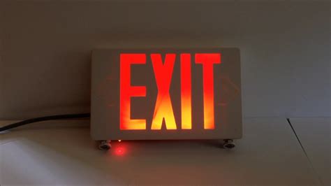 Tcp 20684 Exit Sign Emergency Egress Light Combo Youtube