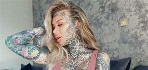Britain S Most Inked Woman Turns Tattooed Barbie As She Dons Pink Lingerie Big World Tale