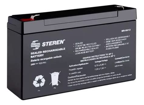 Batería Pila Recargable 6v 12 Ah De Ácido-plomo Para Ups | Meses sin ...