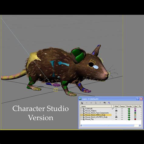 Mouse Rigged Max