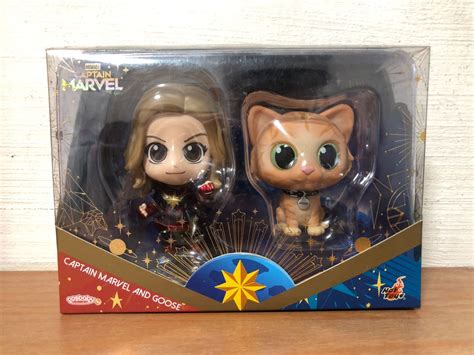 Wts Hot Toys Marvel Captain Marvel And Goose Cosbaby Collectible Set Hobbies Toys Toys