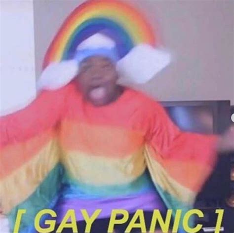 GAY PANIC Lgbtq Quotes Lgbt Memes Funny Reaction Pictures Funny Pictures Lgbtq Funny Gay