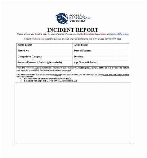 10 Incident Report Templates Word Excel Pdf Formats