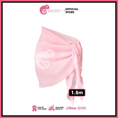 HCM Khăn Quấn Phối Lưới GECKO Mặc Ngoài Bikini 3PK03 A Ảnh Thật Shopee Việt Nam