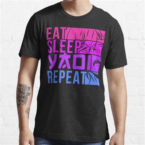 Eat Sleep Yaoi Repeat Fujoshi Anime Boy Gay Manga T Shirt For Sale By SkylarSin Redbubble