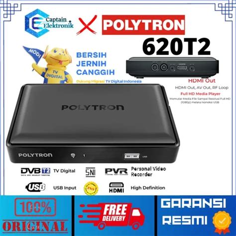 Polytron Pdv Set Top Box Stb T T T T Ori Dan Resmi