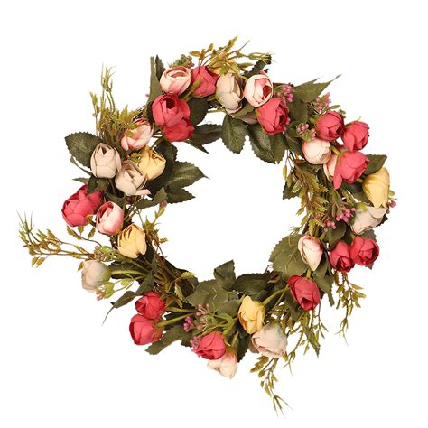 Harpi Spring Wreaths For Front Door Summer Clearance Artificial Roses