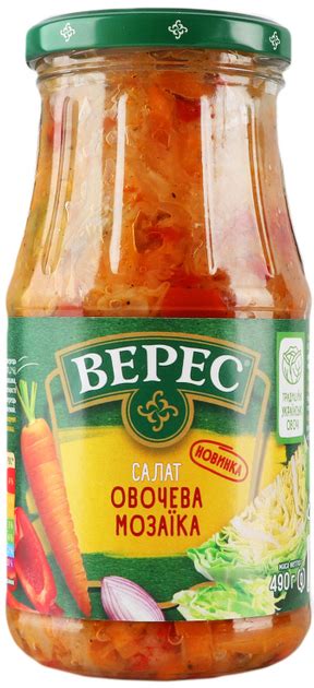 Овощная консервация Верес Салат Овощная мозаика 490 г (4823105405619 ...