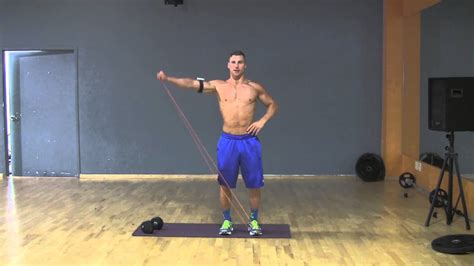 Lateral Raise With Resistance Band Tim Mccomsey Youtube