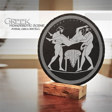 Gay Greek Homoerotic Vase Scene Men Ancient Athens Etsy