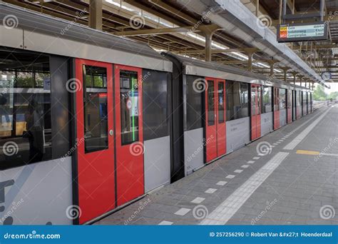 side view metro   amstel train station  amsterdam