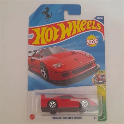 Hot Wheels Ferrari F40 Competizione Novo Lacrado Vermelho Frete grátis