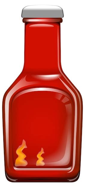 Premium Vector Spicy Hot Sauce Bottle Illustration