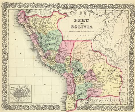 mapa de peru  bolivia  mapas milhaud