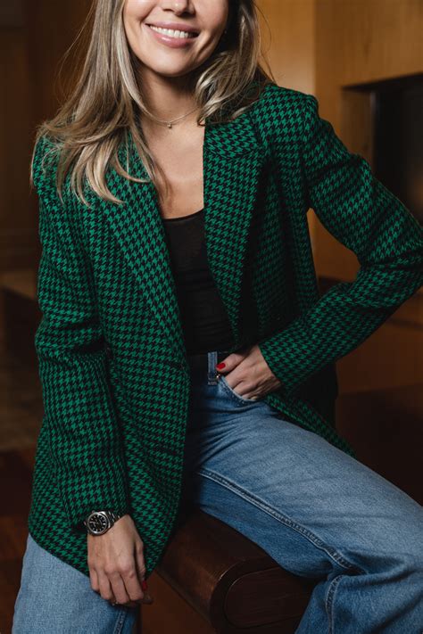 Жакет двубортный приталенный зеленый купить в интернет-магазине ...