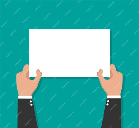 Premium Vector Hand Holding Placard