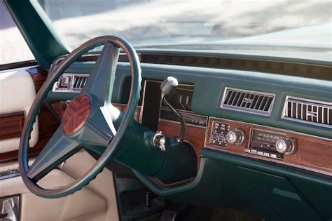 Premium Photo Steering Wheel Dashboard And Interior Of An American