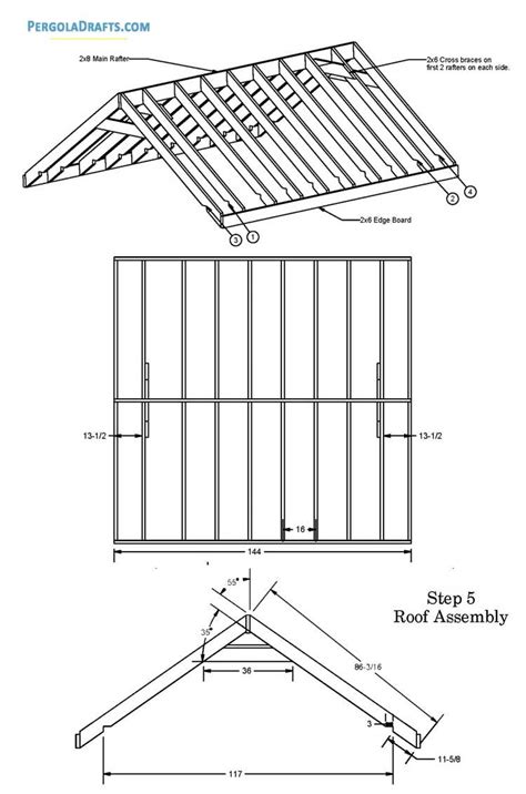 10x10 Gable Roof Square Gazebo Plans Gazebo Plans Gable Roof Gable