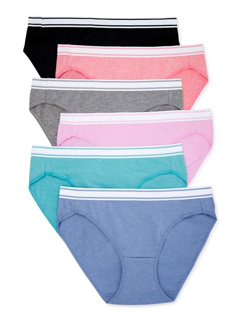 Secret Treasures Women S Cotton Stretch Bikini Panties Pack