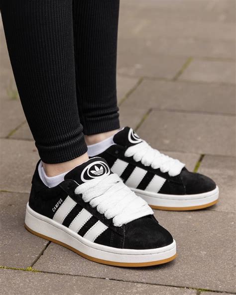 Кроссовки adidas Campus 00's Core Black, черные замшевые кеды адидас ...