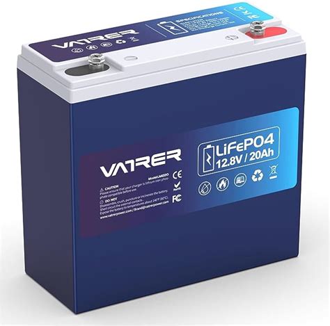 Amazon Vatrer Power 12v 20ah Lifepo4リチウムバッテリーリン酸鉄リチウム深サイクル電池は20a Bmsを