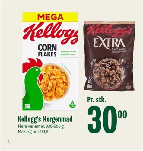 Kellogg s Morgenmad tilbud hos Min Købmand