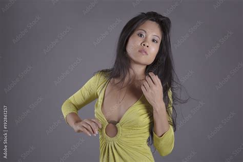 Beautiful Nude Asian Model Fashion Portrait Stock Photo Adobe Stock