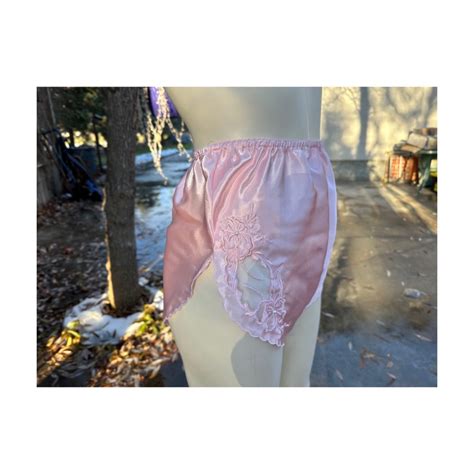 80s Eaton Vanity Fair Satin Panties Sleep Shorts Gusset Knickers Lingerie Loungewear Boudoir
