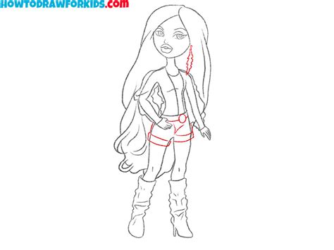 How To Draw Bratz Doll Easy Drawing Tutorial For Kids