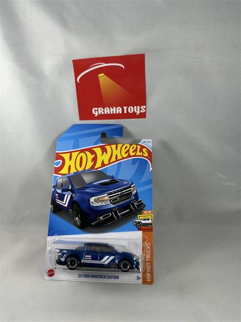 Ford Maverick Custom Blue Hot Trucks Hot Wheels Case L Grana Toys