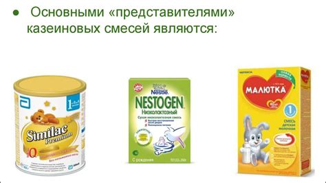 Виды молочных смесей - online presentation