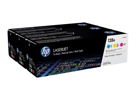 HP 128A pack de 3 toners LaserJet cyan/magenta/jaune authentiques - HP ...