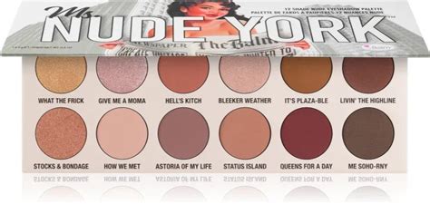 Thebalm Ms Nude York Eyeshadow Palette G Mysupermarketcompare