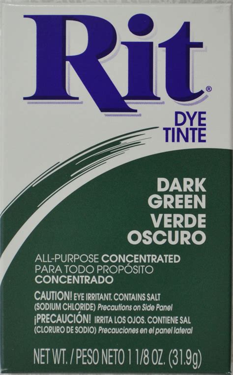 Rit Powder Fabric Dye 319g 1 18 Oz Dark Green