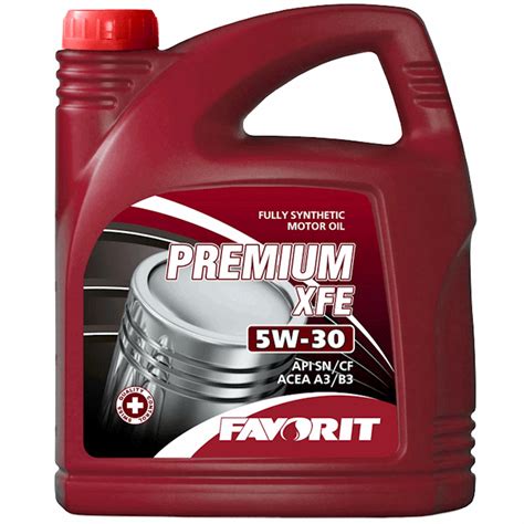Sintetik motor yağı Favorit Premium XFE 5W-30, 5 L - Satışı | Mator Yaglari